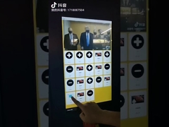 Automat do sprzedaży płyt DVD z filmami i podwójnymi drzwiami ze szkła hartowanego