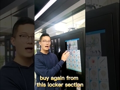 Inteligentny automat sprzedający rakiety tenisowe Micron z czytnikiem kart