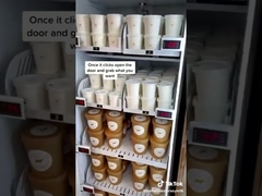 Bezobsługowy, inteligentny automat sprzedający lodówkę do sprzedaży detalicznej zdrowej żywności Grab N Go Lodówka