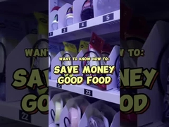 automat ze zdrową żywnością z kuchenką mikrofalową do podgrzewania