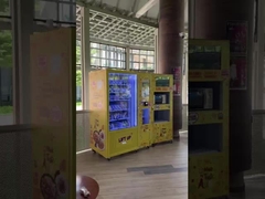 Automat sprzedający świeżą, gorącą żywność z kuchenką mikrofalową do ogrzewania