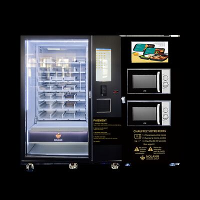 Jakość  Big Capacity Hot Food & Pizza Vending Machine with Microwave Heating and Refrigeration System Fabryka