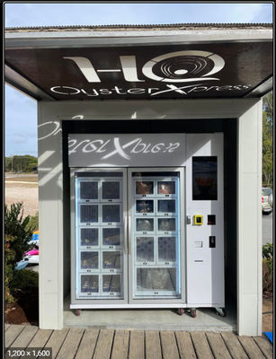 Automat do sprzedaży ostryg z systemem chłodzenia i szafkami, ogrzewanie elektryczne 24V, odparowywanie