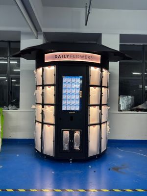 32-calowe rozwiązanie automatu do sprzedaży na zewnątrz z ekranem dotykowym dla kwiaciarni Idealne połączenie Napięcie znamionowe 220/750 Hz