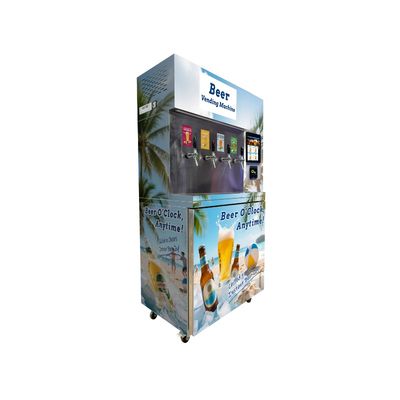 Automat do sprzedaży piwa z kartą SIM 4G/LAN W97*G66*W205 cm z dostępem do Internetu
