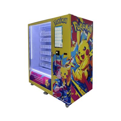 System chłodzenia 3-20°C/ żaden W1620mm*D950mm*H1950mm Pokemon Vending Machine dla wymagań klienta