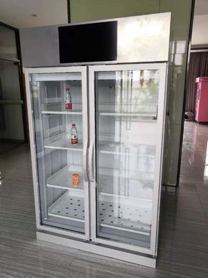 Weight Sense Automatic Vending Machine Podwójne drzwi 4 półki, automatyka dla społeczności, świeża żywność, Micron
