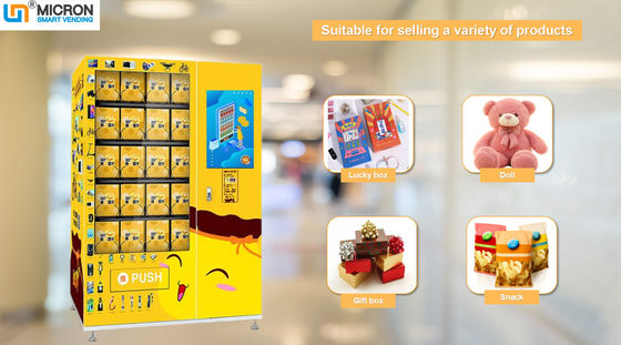 Automat do sprzedaży szczęśliwych pudełek i prezentów z zarządzaniem reklamami w centrum handlowym