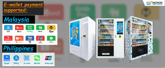 Automat WM0-WE POP z płatnością E-Wallet Micron Smart Vending Machine w Malezji